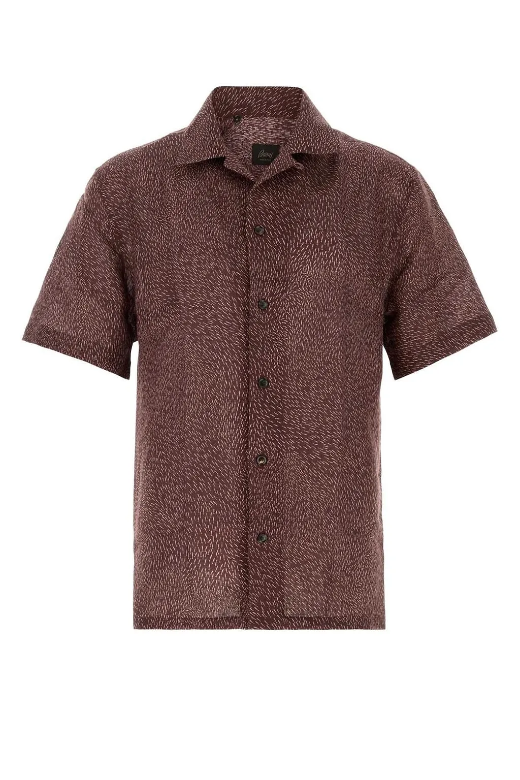 Brioni Cuban Printed Short-Sleeve Shirt