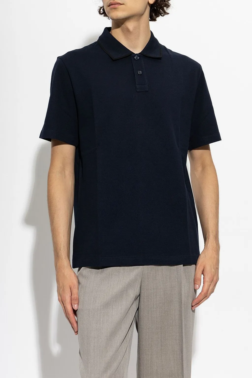 Brioni Embroidered Logo Polo Shirt