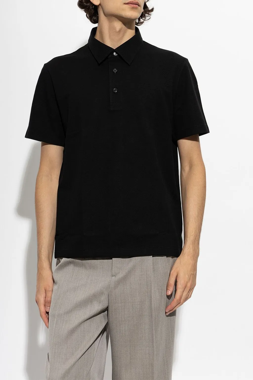 Brioni Embroidered Logo Polo Shirt