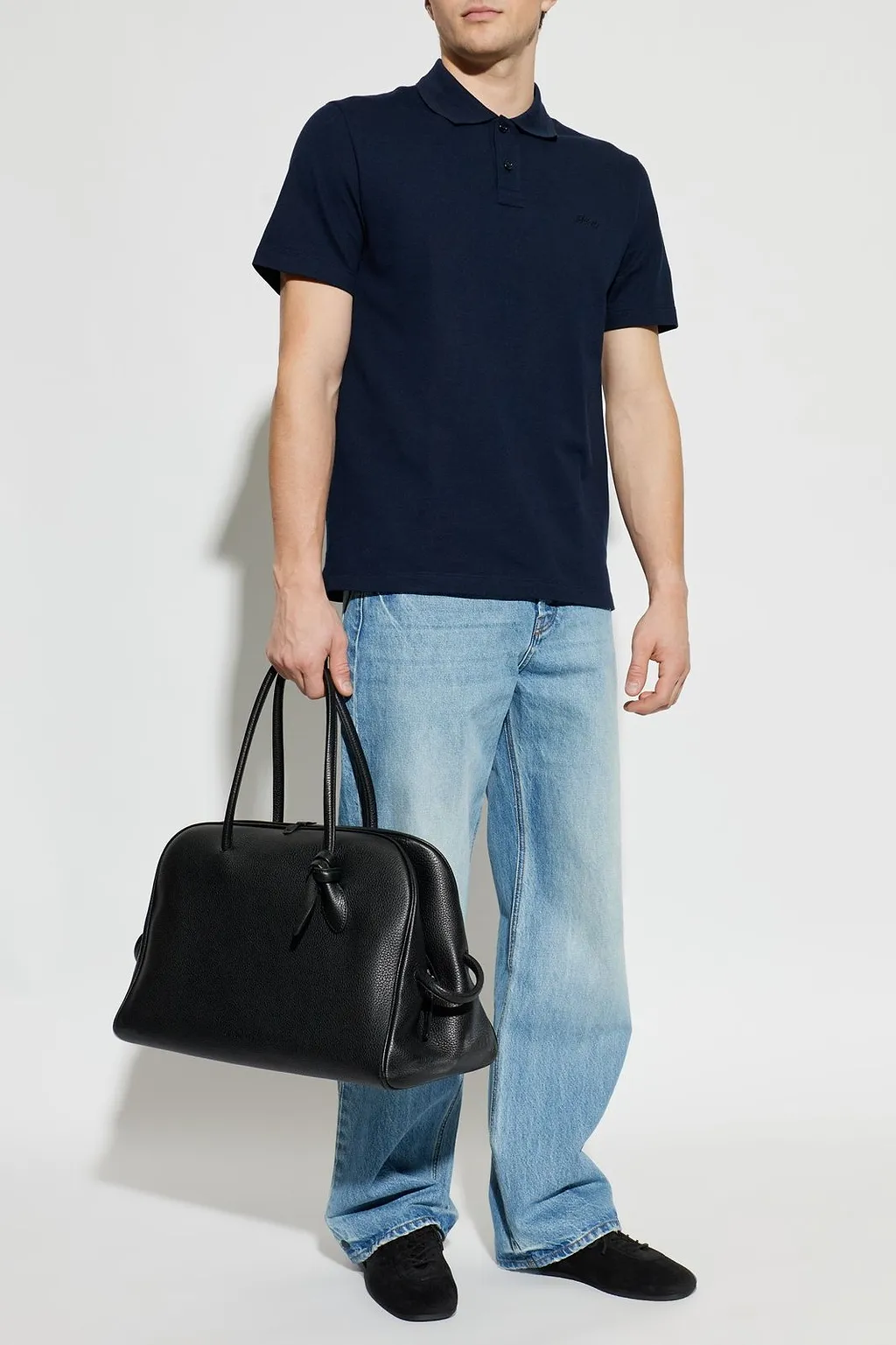 Brioni Embroidered Logo Polo Shirt