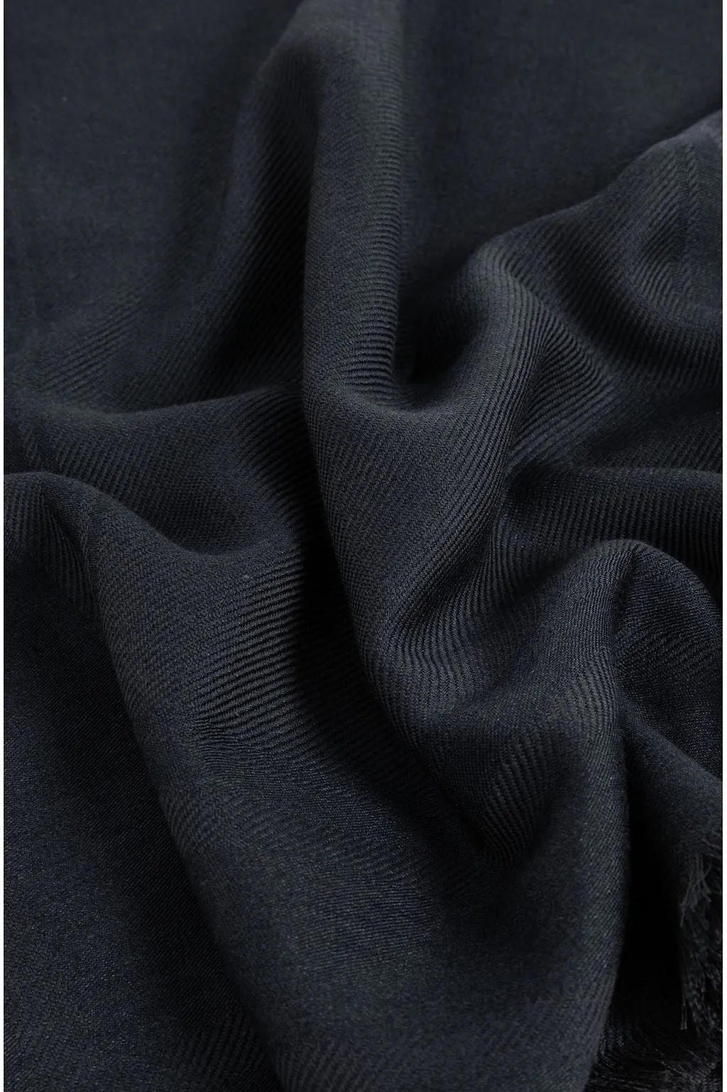 Brioni Fringed Logo Scarf