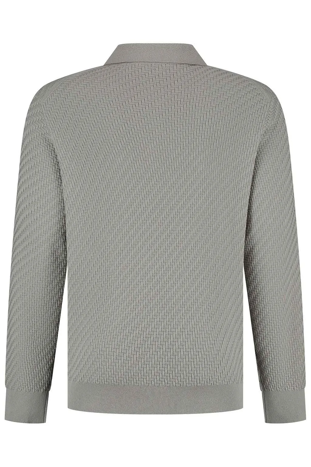 Brioni Interwoven-Knit Long-Sleeved Polo Shirt