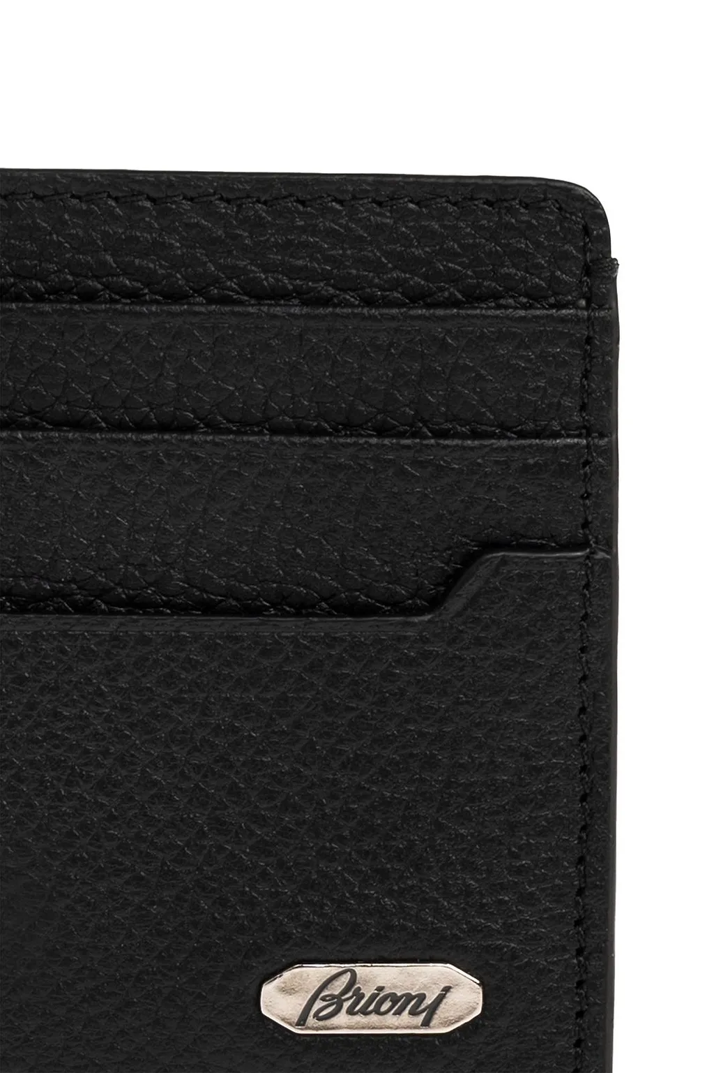 Brioni Hammered Card Holder