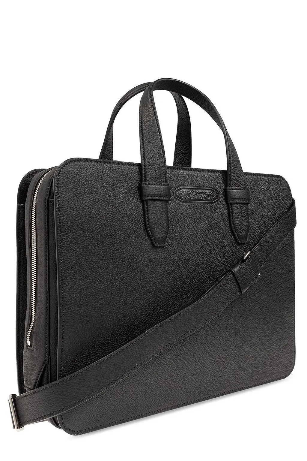 Brioni Logo Embossed Briefcase