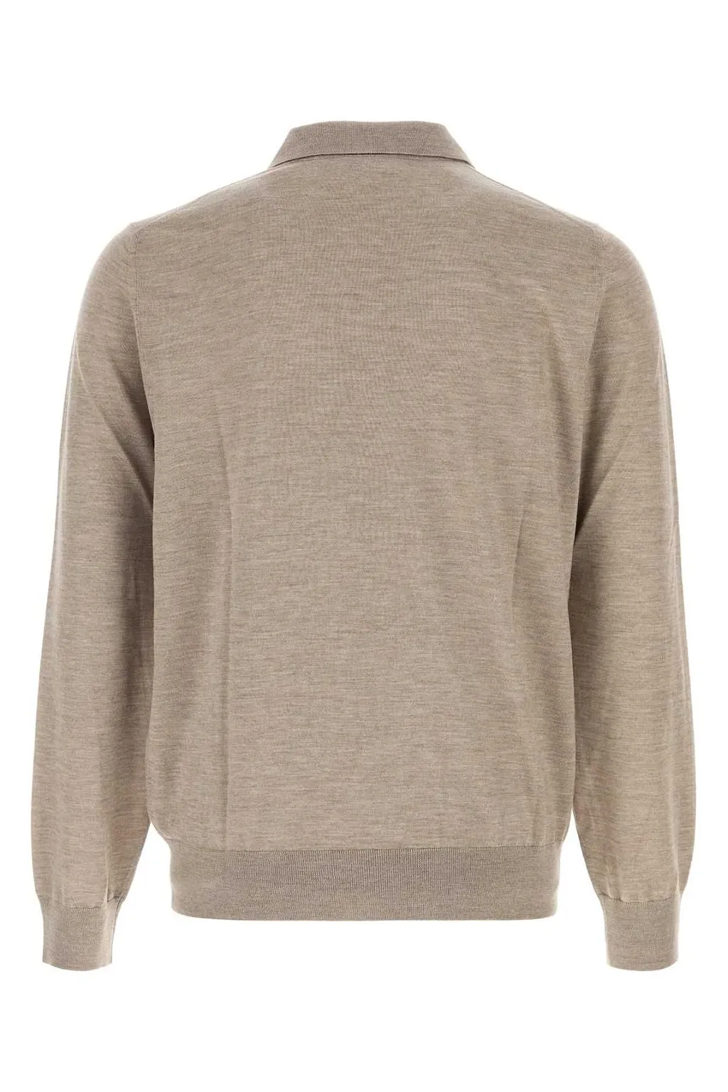 Brioni Long Sleeve Knit Polo Shirt