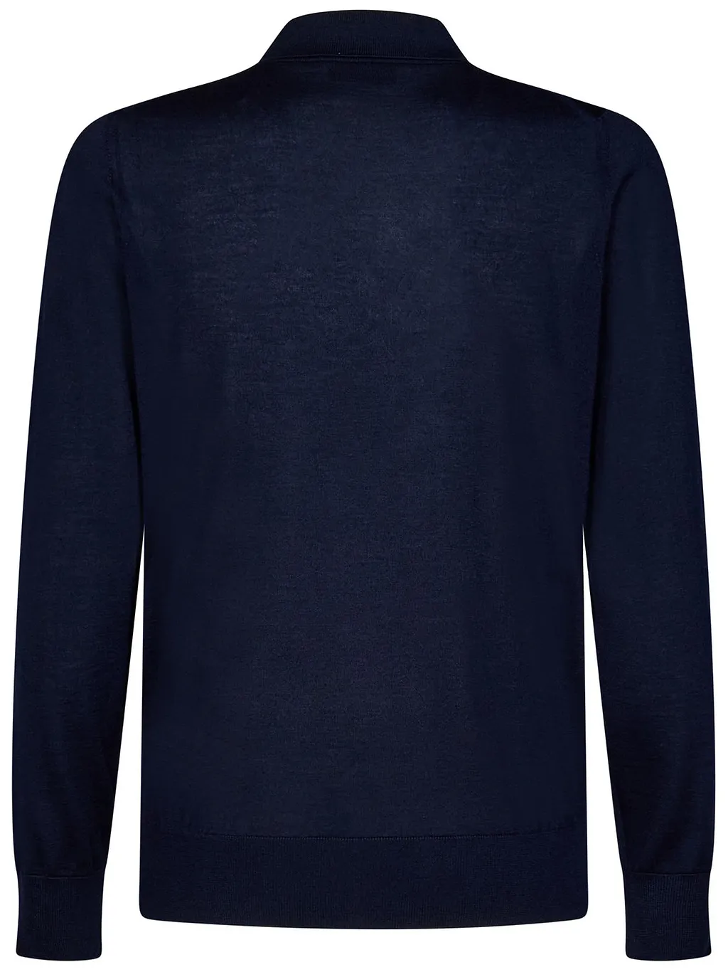Brioni Long-Sleeved Fine Knit Polo Shirt