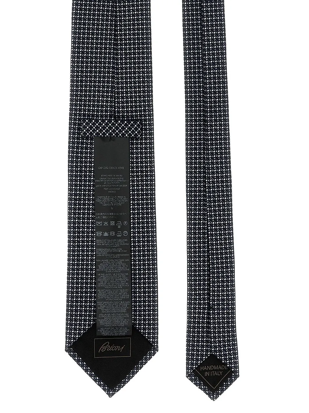 Brioni Micro-Geometric Silk Tie