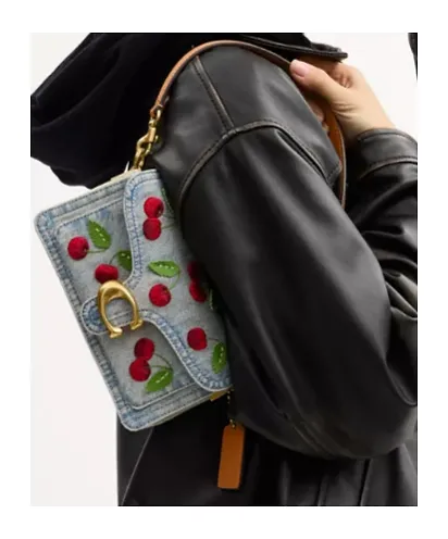 Coach Cherry Embroidery Tabby Shoulder Bag