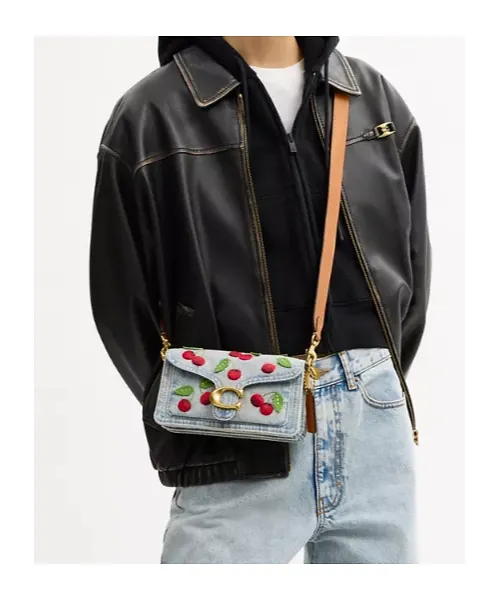 Coach Cherry Embroidery Tabby Shoulder Bag