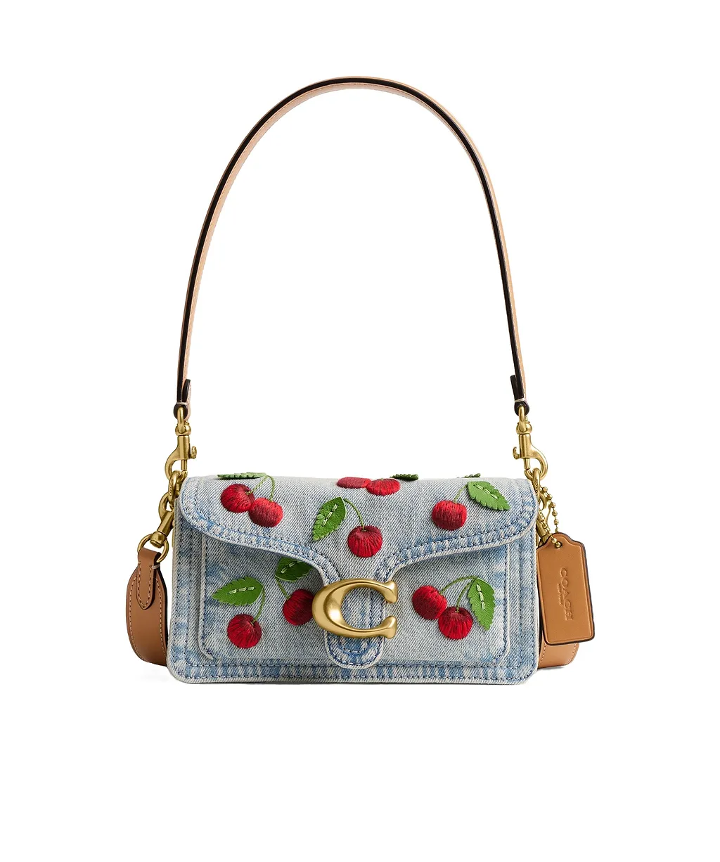Coach Cherry Embroidery Tabby Shoulder Bag
