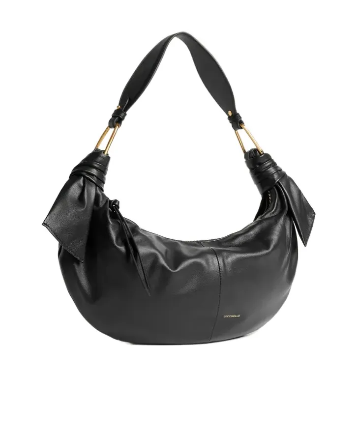 Coccinelle Furoshik Knotted Zip-Up Medium Shoulder Bag