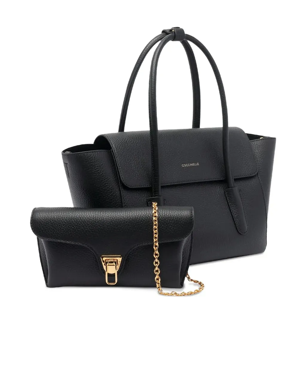 Coccinelle Structured Flap Shoulder Bag