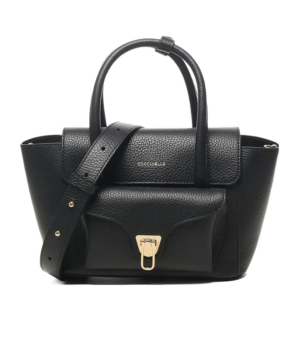 Coccinelle Logo Stamp Foldover Top Tote Bag