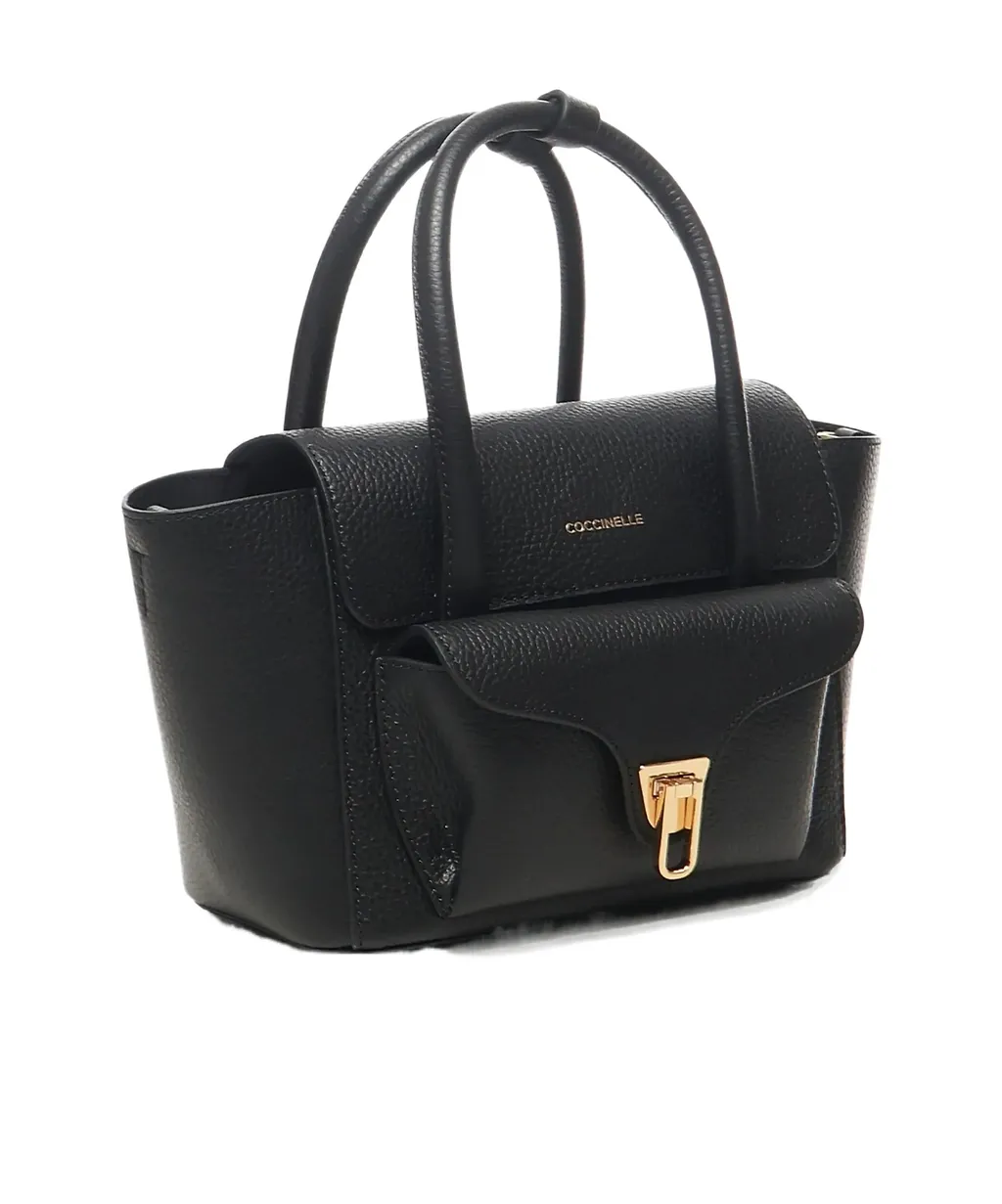 Coccinelle Logo Stamp Foldover Top Tote Bag
