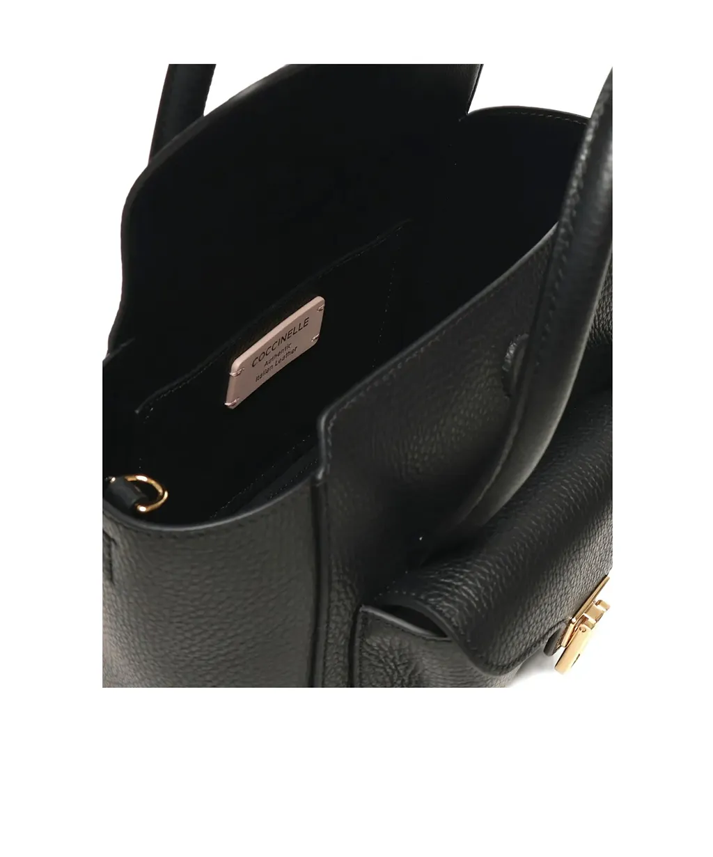 Coccinelle Logo Stamp Foldover Top Tote Bag