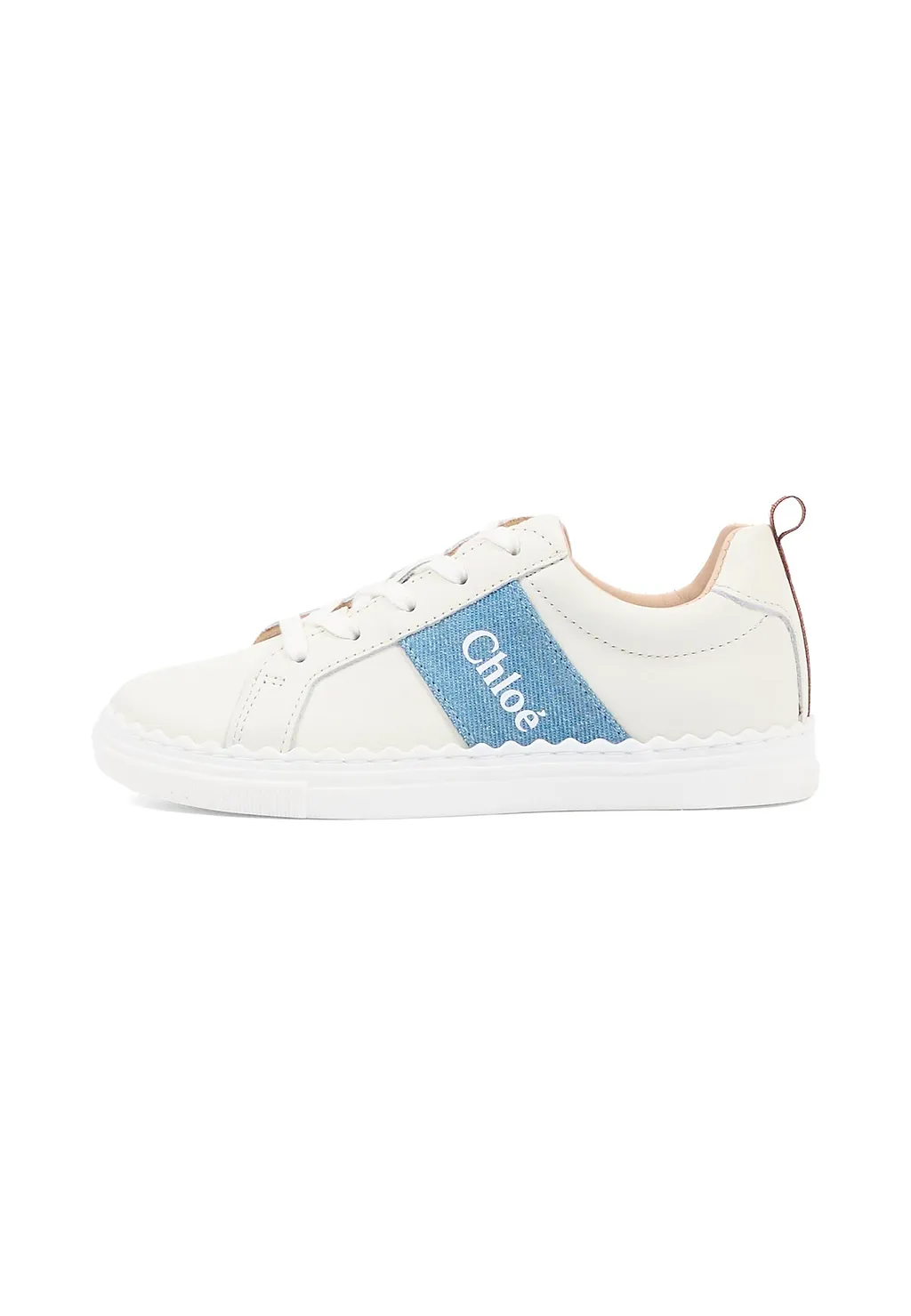 Chloé Kids Logo-Tape Lace-Up Sneakers