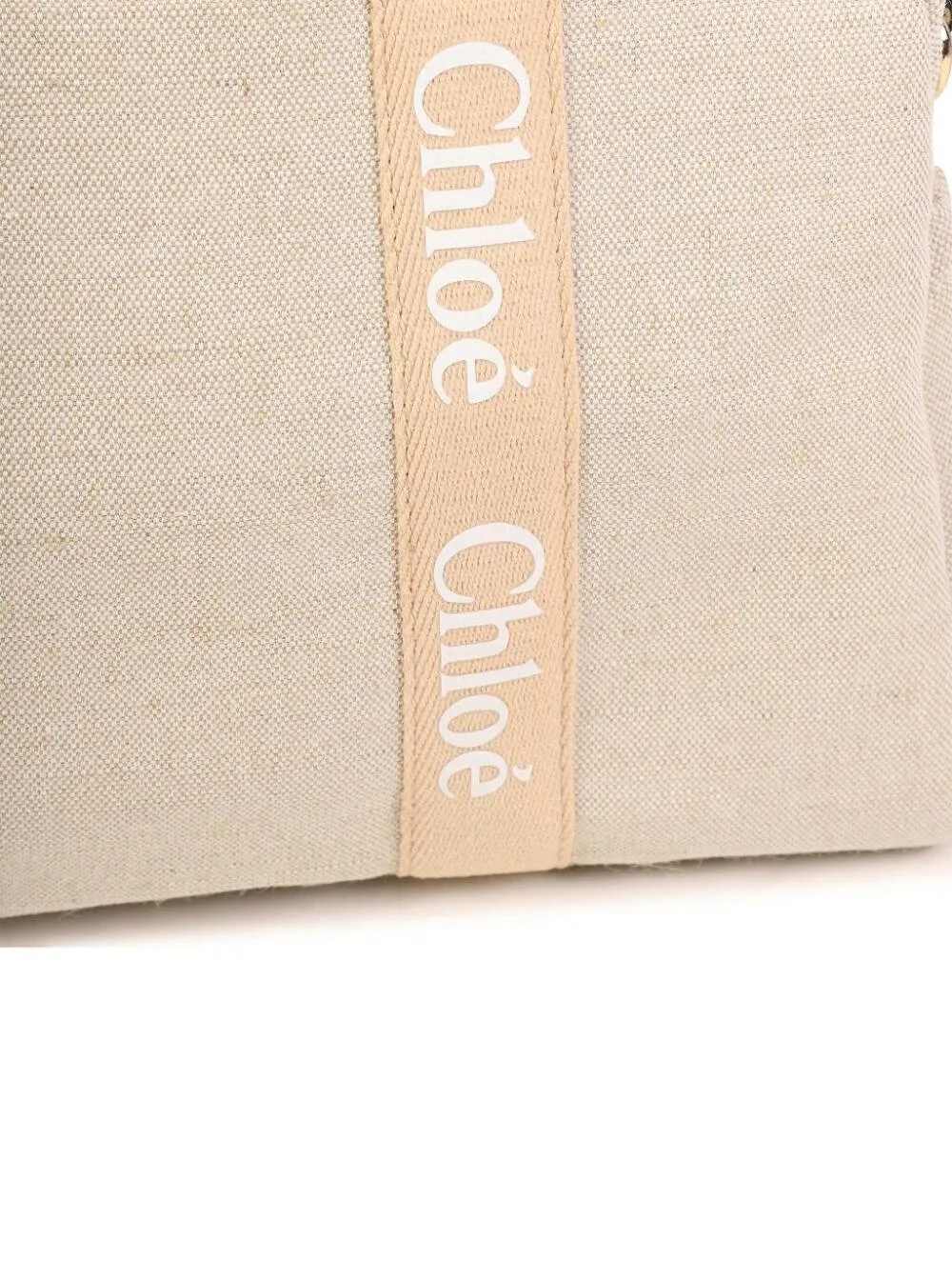 Chloé Kids Logo Printed Strapped Changing Bag