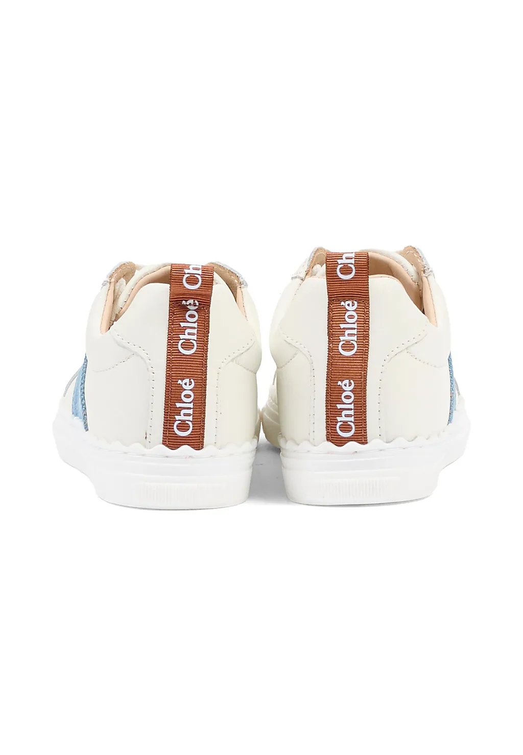 Chloé Kids Logo-Tape Lace-Up Sneakers