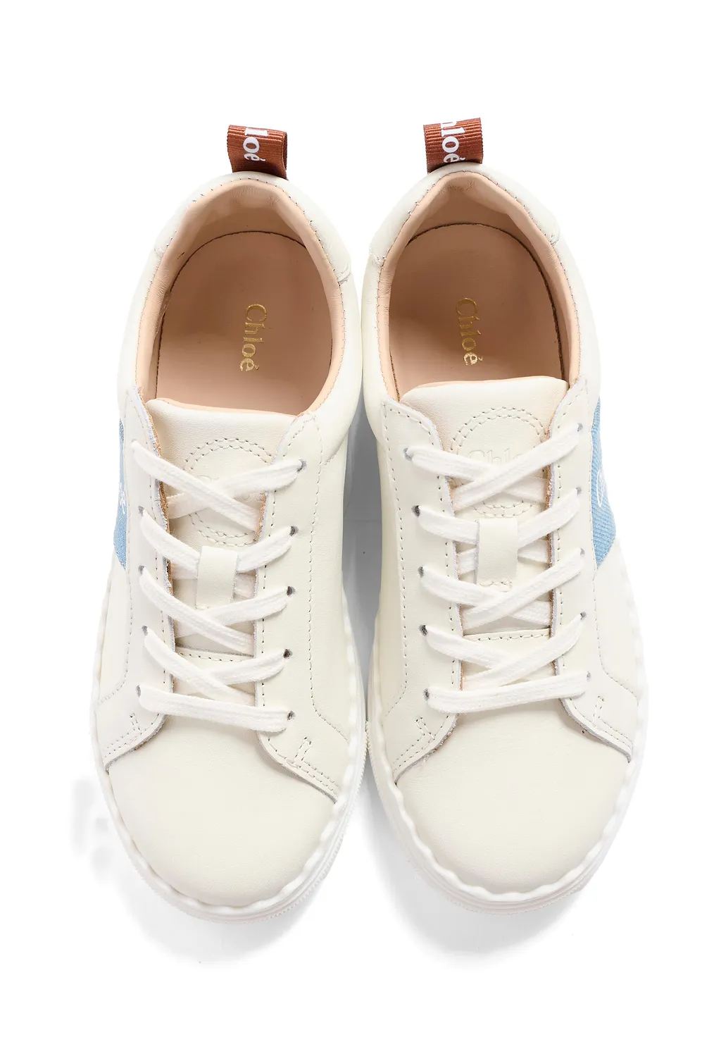 Chloé Kids Logo-Tape Lace-Up Sneakers