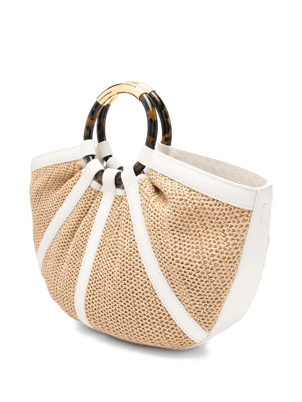 Coccinelle Woven Top Handle Bag