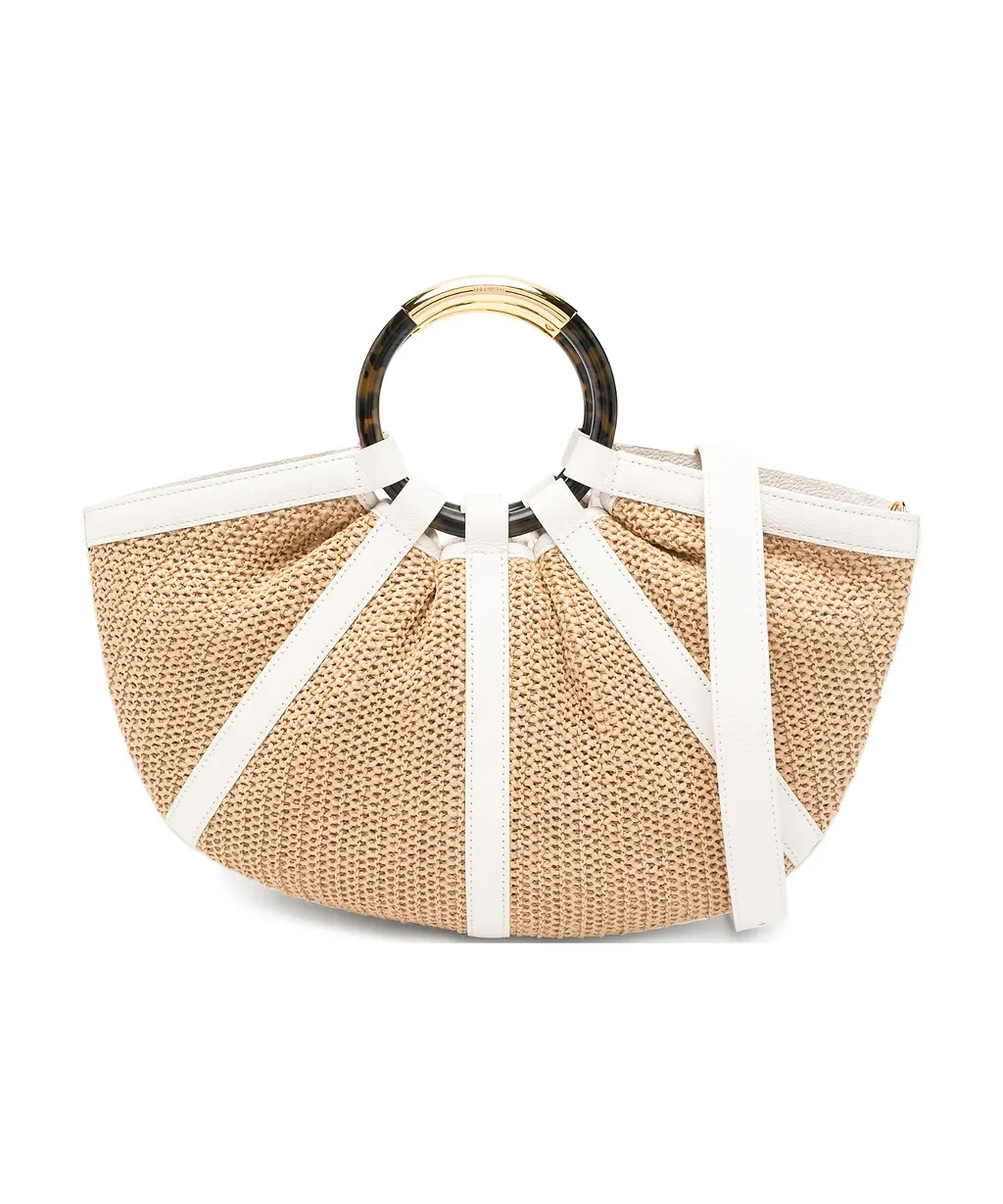 Coccinelle Woven Top Handle Bag