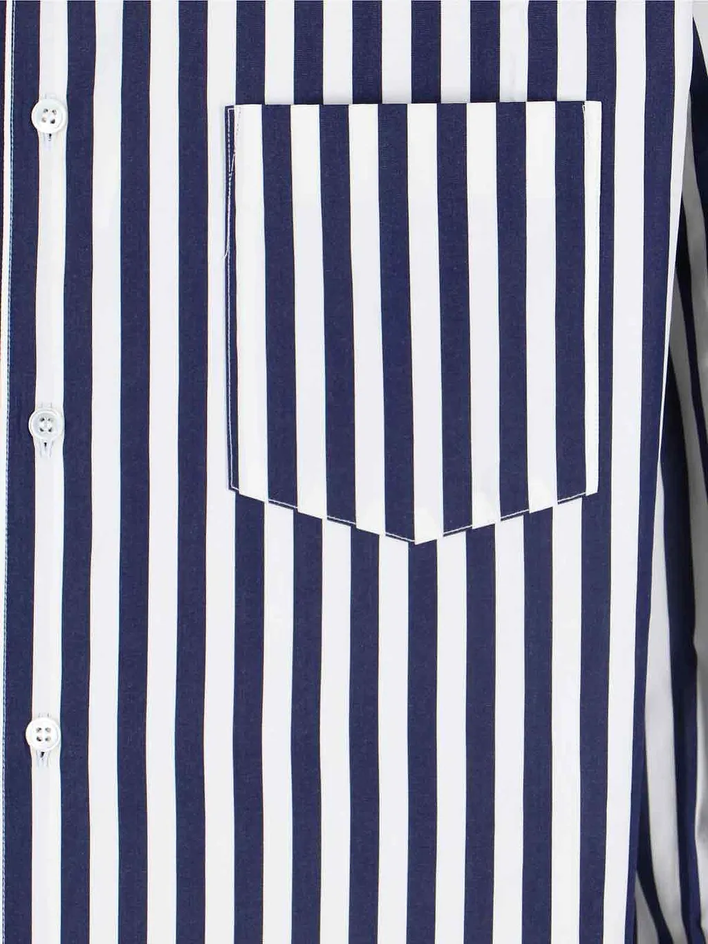 Comme Des GarÇOns Striped Buttoned Shirt