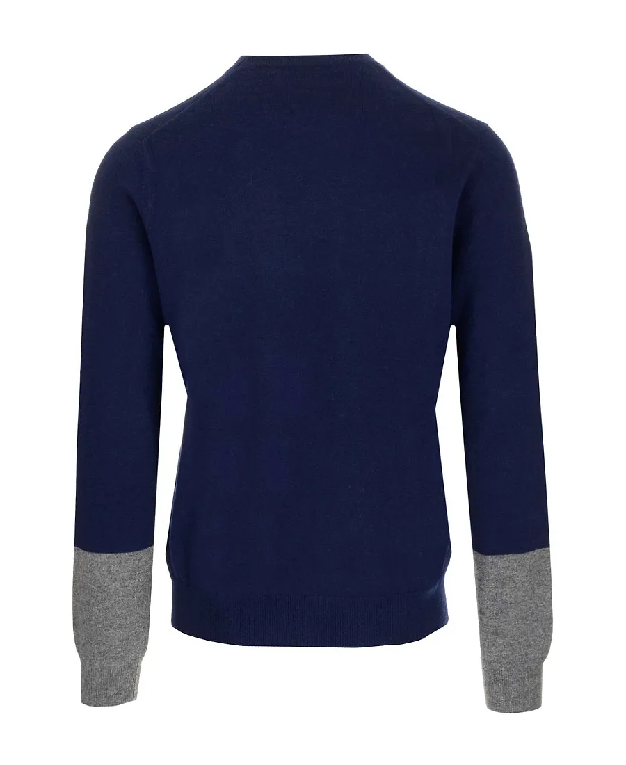 Comme Des GarÇOns V-Neck Contrast Cuff Cardigan