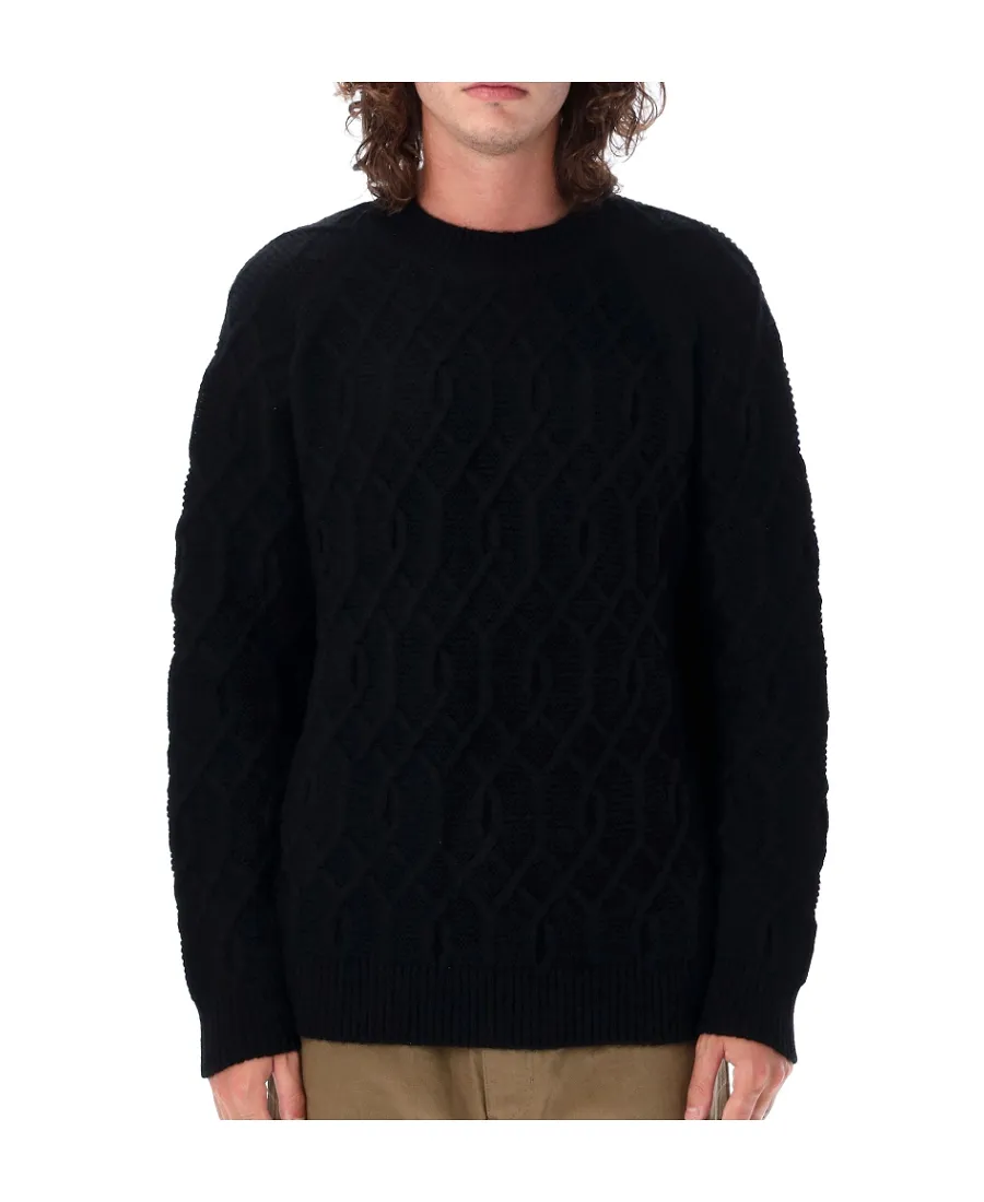 Geometric-Pattern Wool Jumper