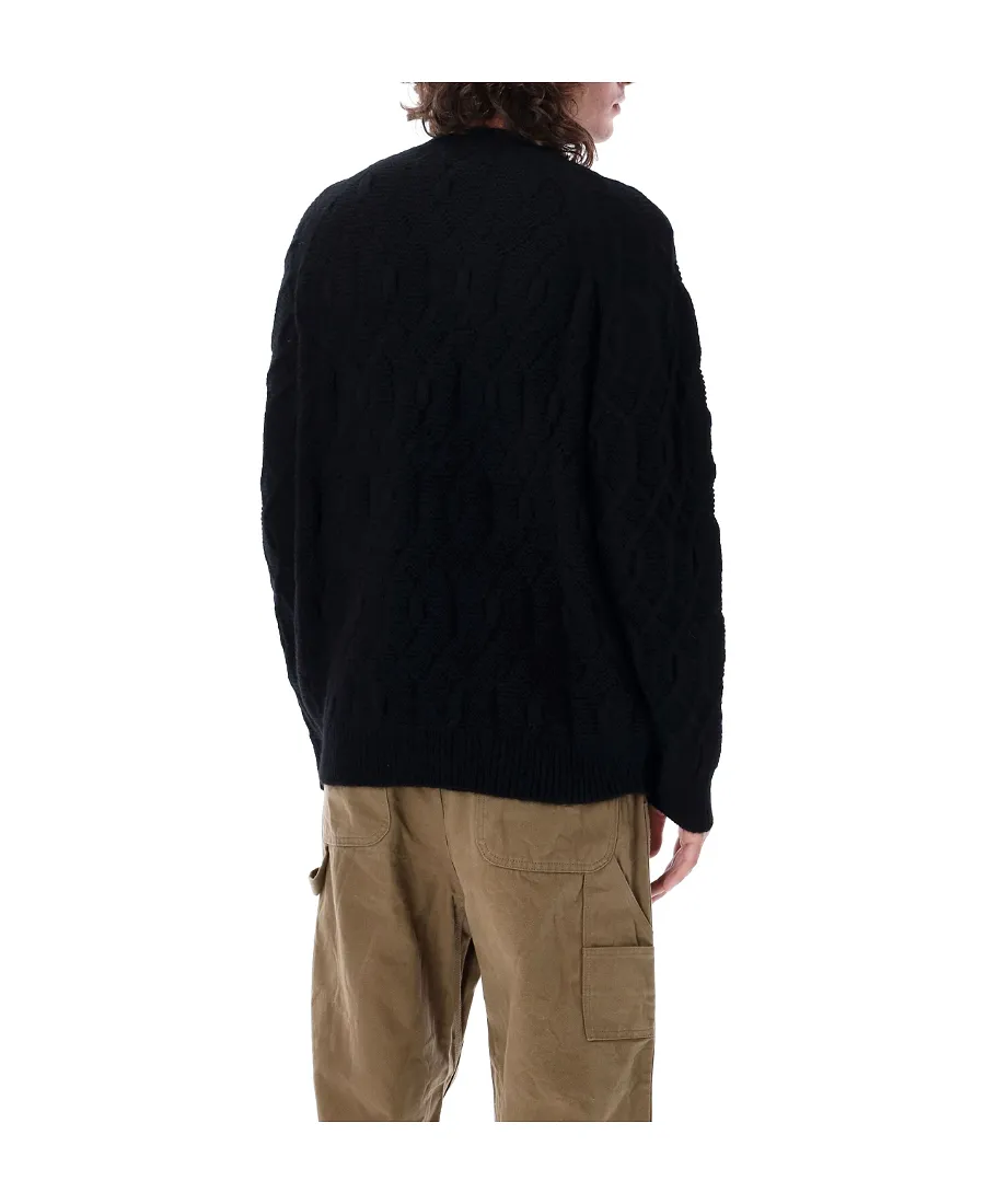 Geometric-Pattern Wool Jumper