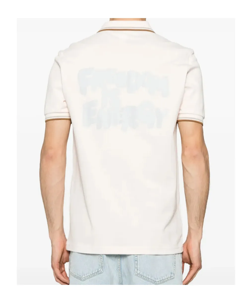 Embroidered-Motif Polo Shirt