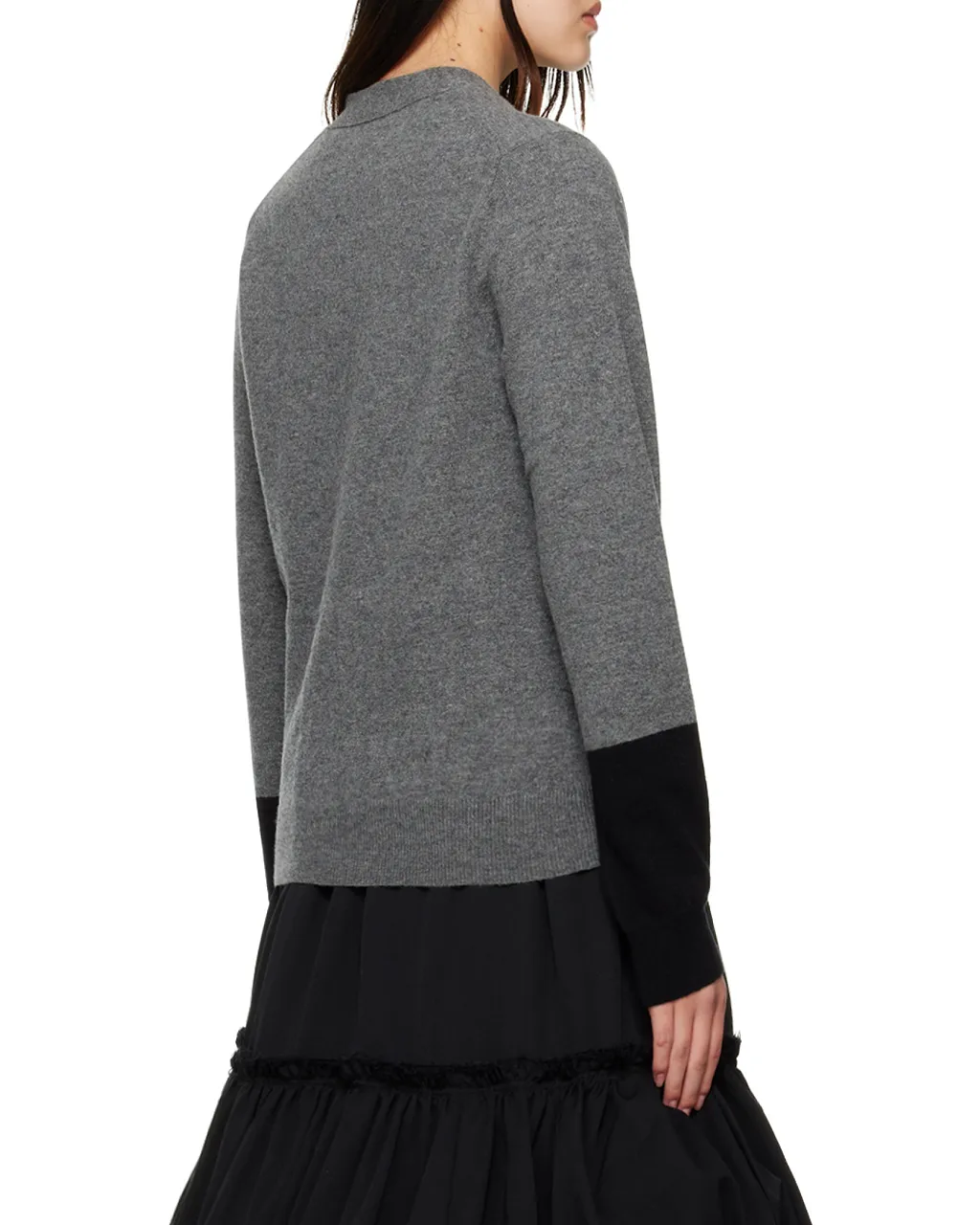Long-Sleeved Button-Down Cardigan