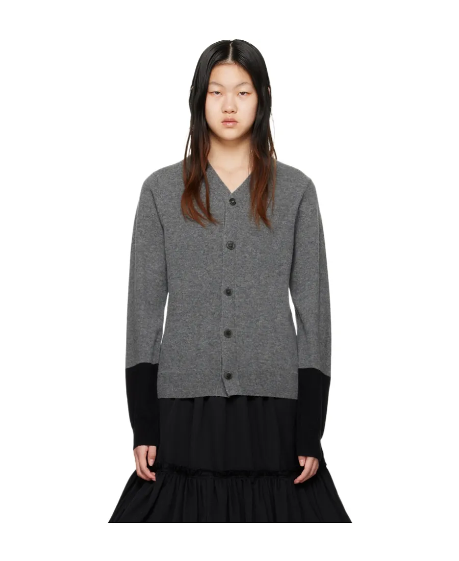 Long-Sleeved Button-Down Cardigan
