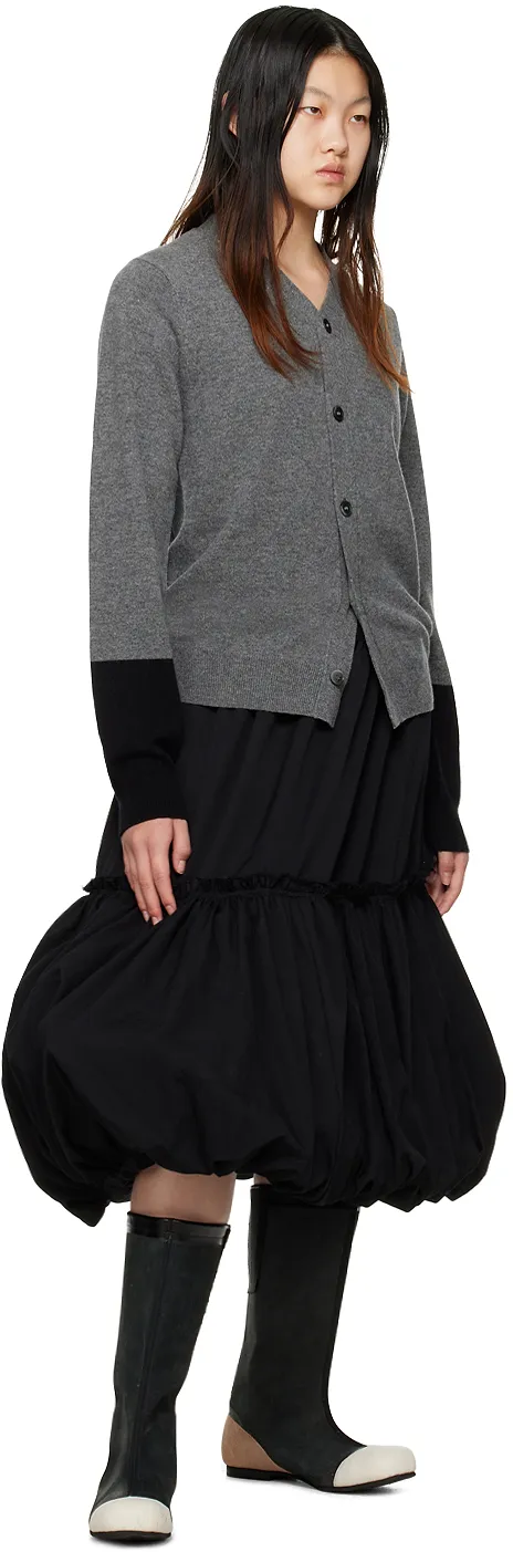 Long-Sleeved Button-Down Cardigan