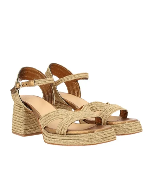 Platform Braided Heeled Sandals
