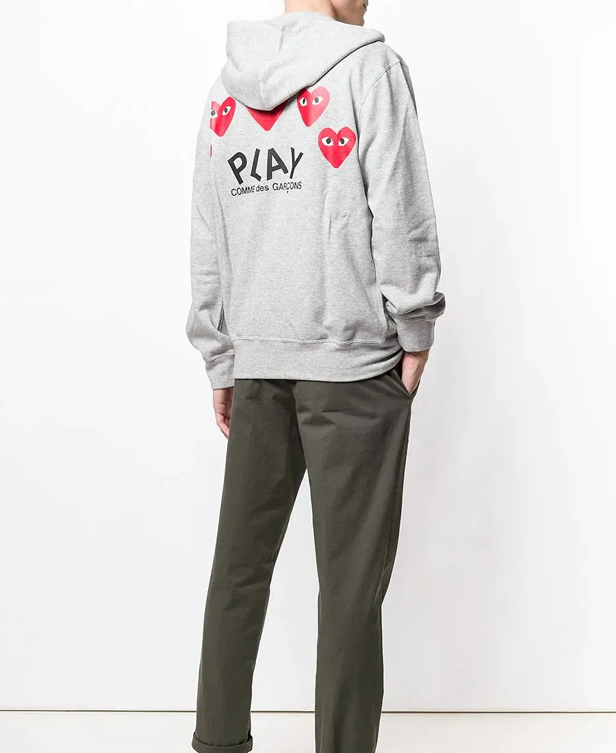 Play Heart Logo Zip Hoodie