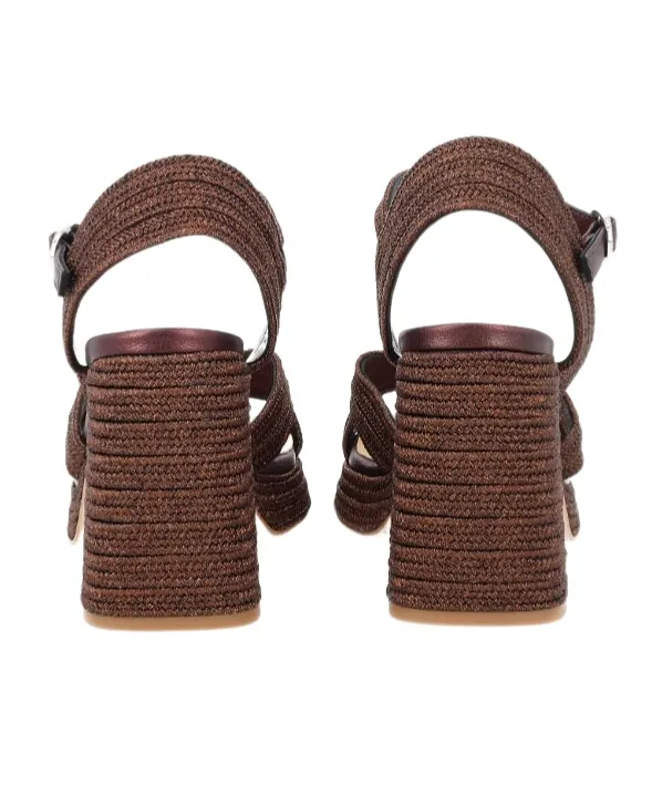 Round-Toe High-Heeled Sandals