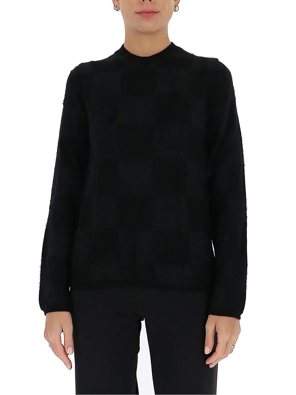 Textured Square Knit Jumper