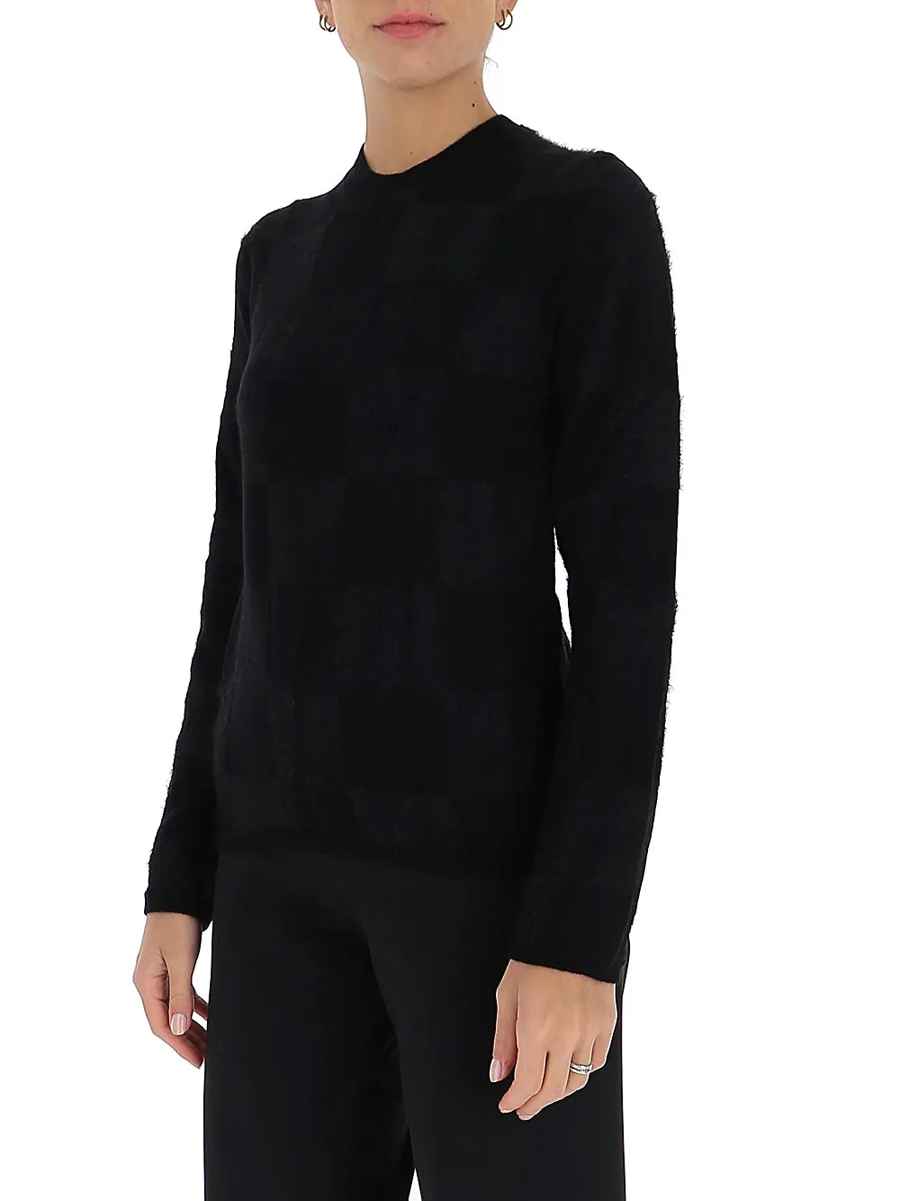 Textured Square Knit Jumper