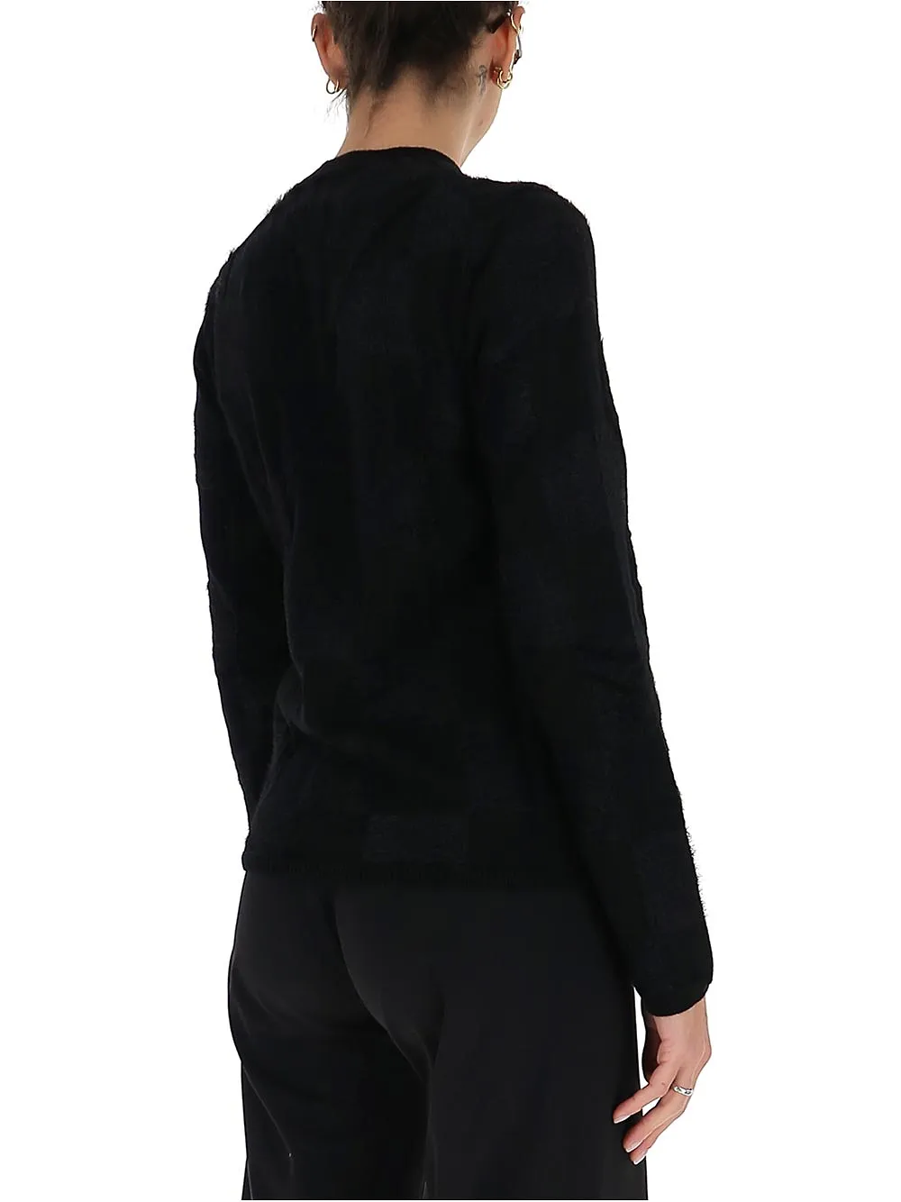 Textured Square Knit Jumper
