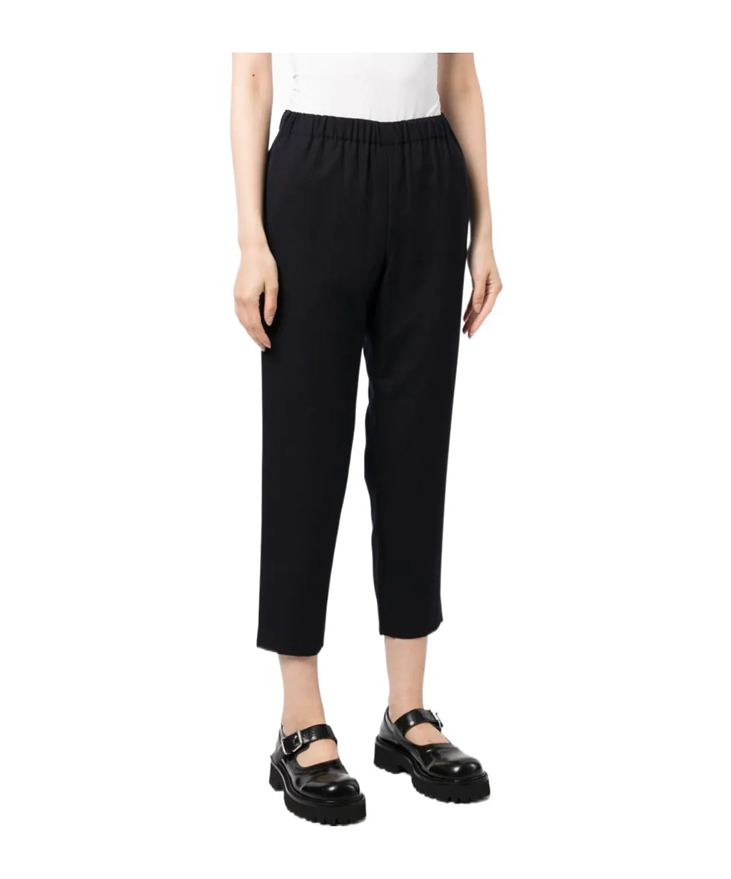 Wool Cropped Trousers