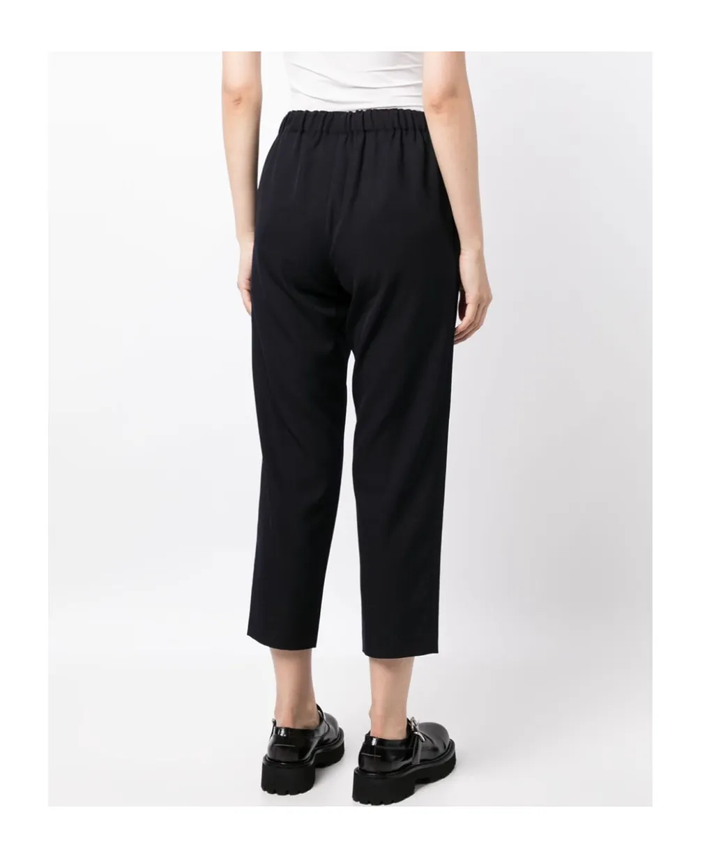 Wool Cropped Trousers