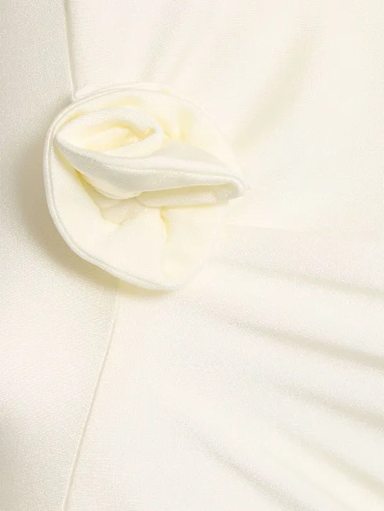 Asymmetric Stretch Jersey Dress
