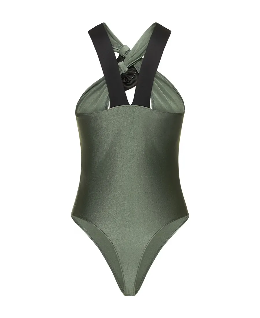 Backless Jersey One-Piece Body