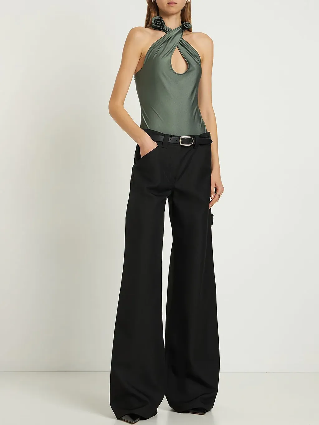Backless Jersey One-Piece Body