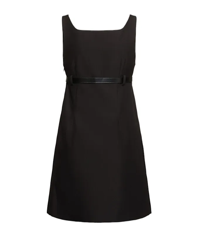 Belted Tailored Mini Dress