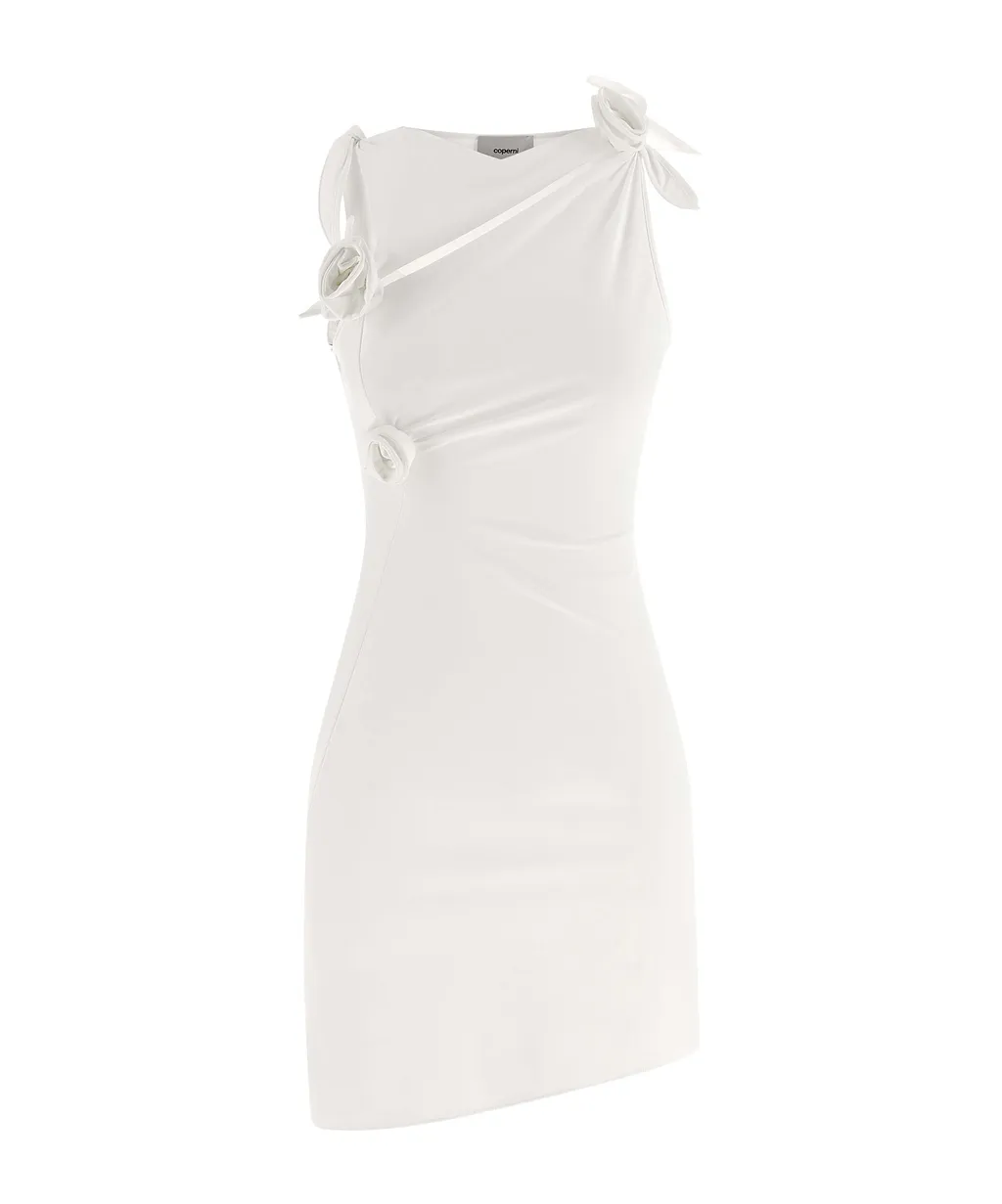Coperni Asymmetric Flower Dress