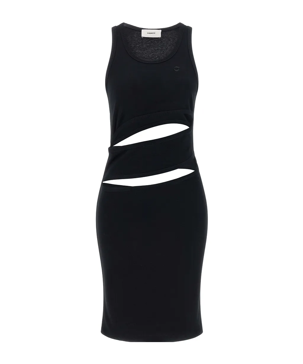 Coperni Spiral Sleeveless Mini Dress
