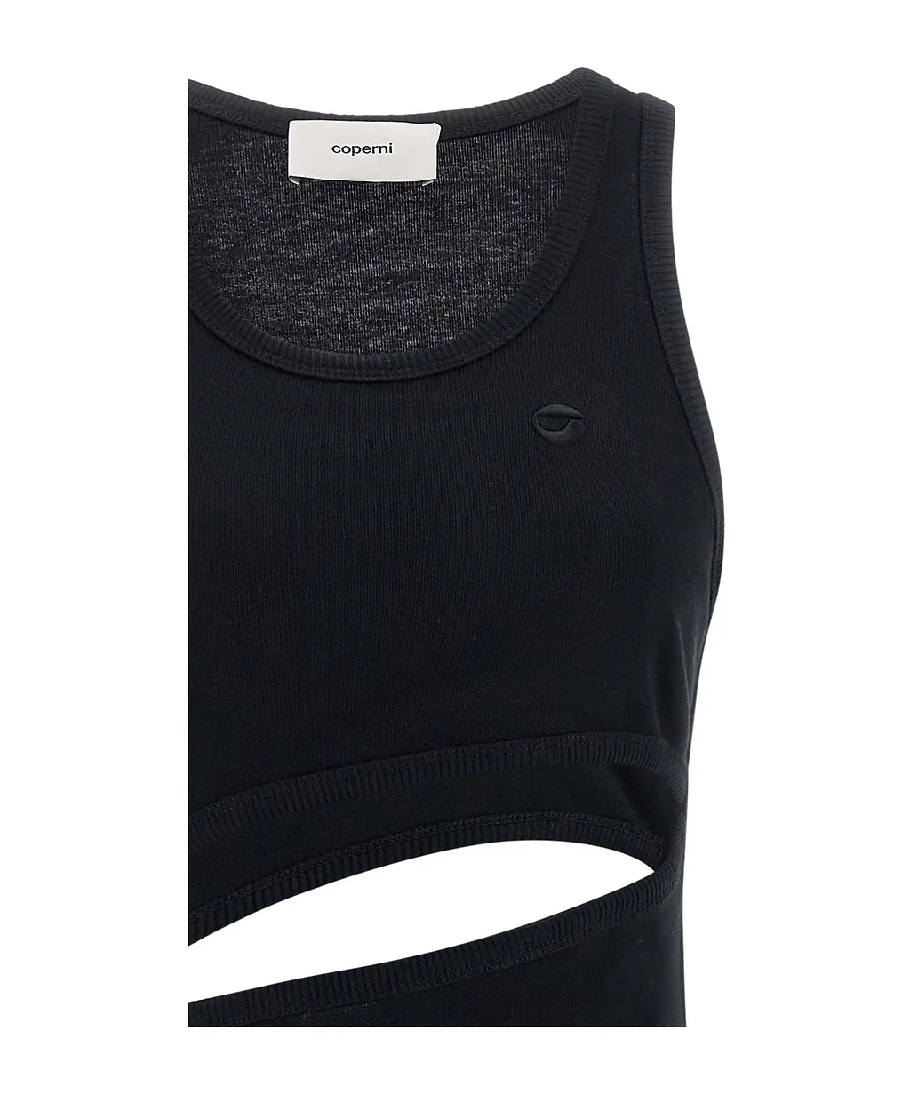 Coperni Spiral Sleeveless Mini Dress