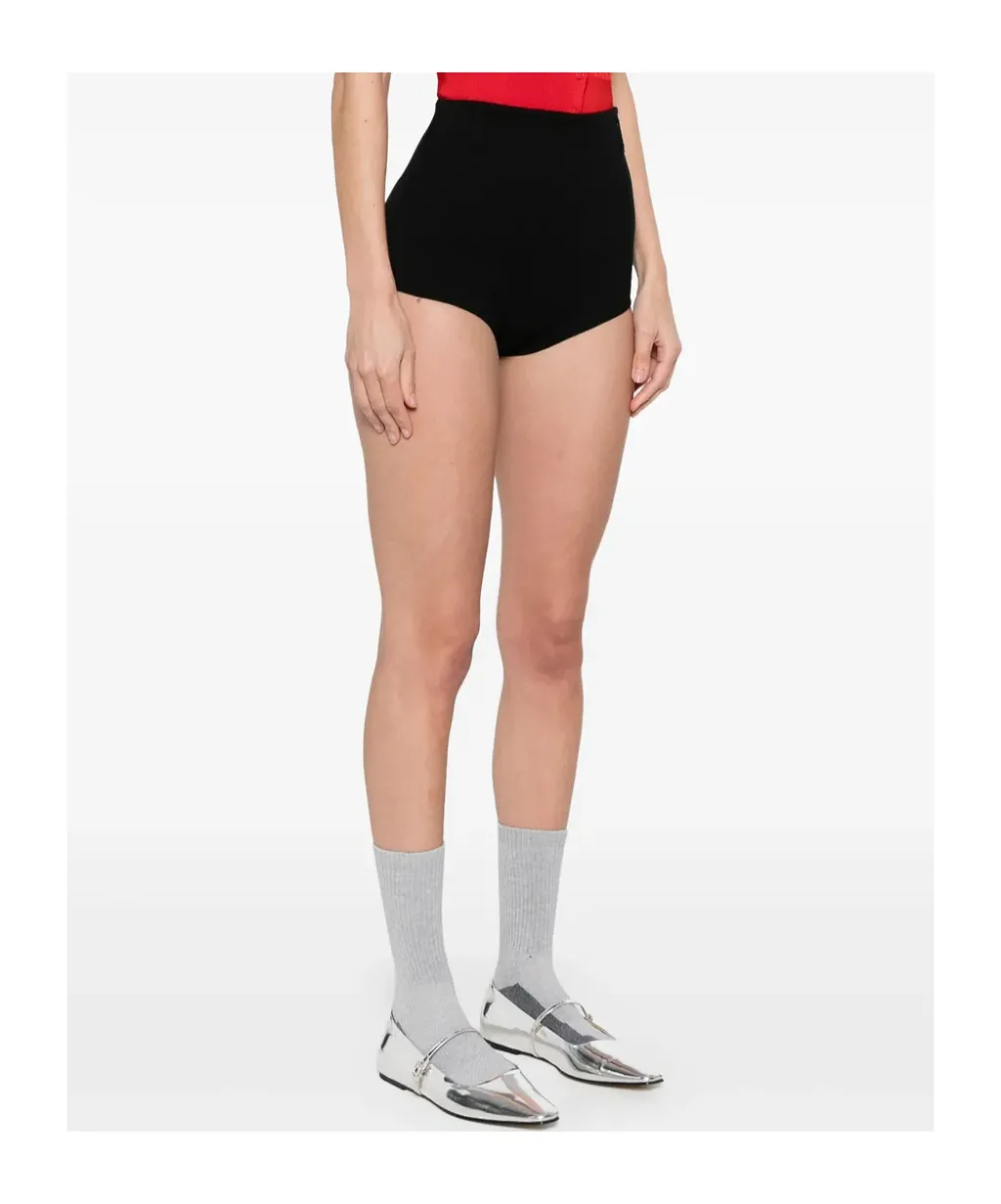 Coperni Logo-Embroidered High-Waisted Shorts