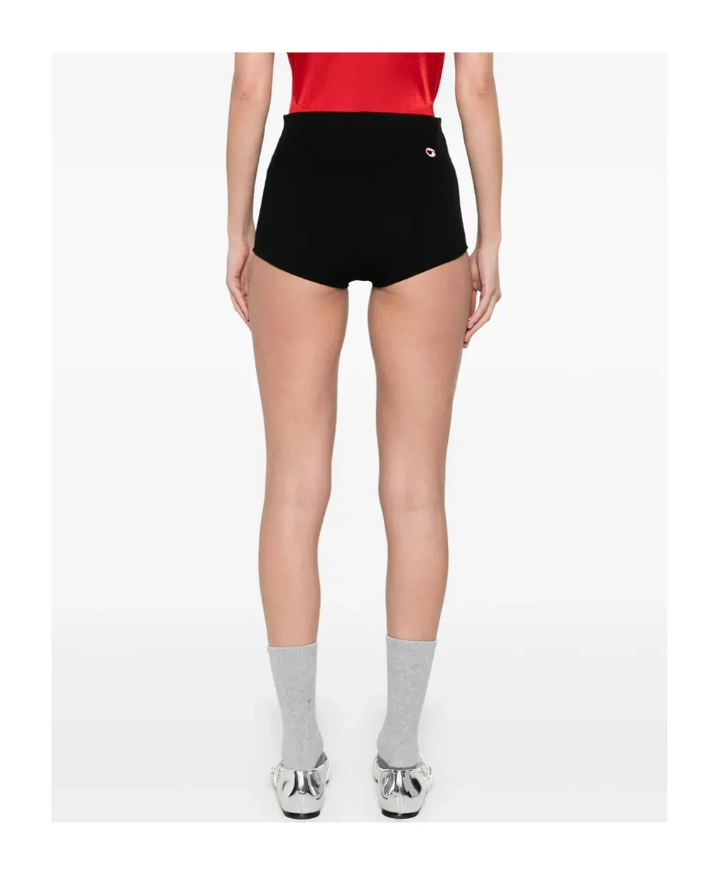 Coperni Logo-Embroidered High-Waisted Shorts